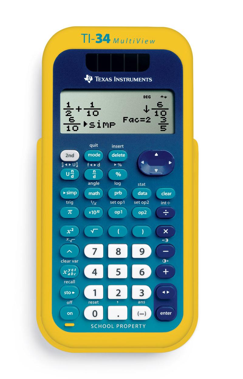 Texas Instruments TI34 MultiView Calculators School Units School