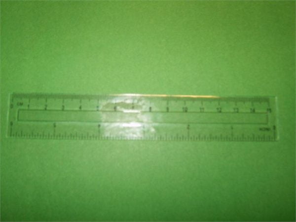 6" 15cm Clear Plastic Ruler - Set of 36