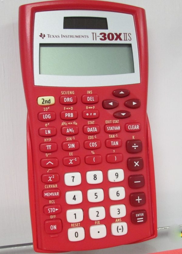 Texas Instruments TI-30X IIS Scientific Calculator Classpack- Red